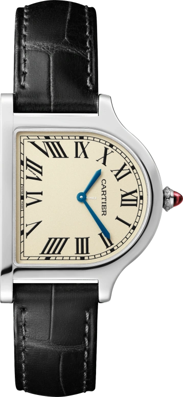 Cartier,Cartier Privé 37.15x28.75mm,37.15x28.75mm,Platinum,Beige,Handwound,Sapphire,Crystal Glass,Other,WGCC0004