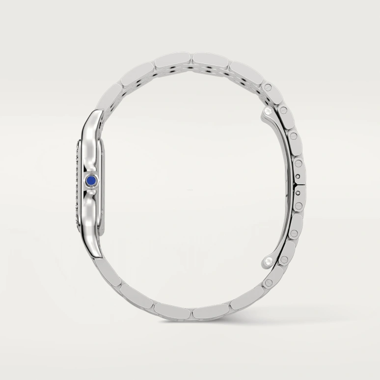 Cartier,Panthère de Cartier 29x37mm,29x37mm,Stainless Steel,Silver,Quartz,Sapphire,Crystal Glass,Square,W4PN0008