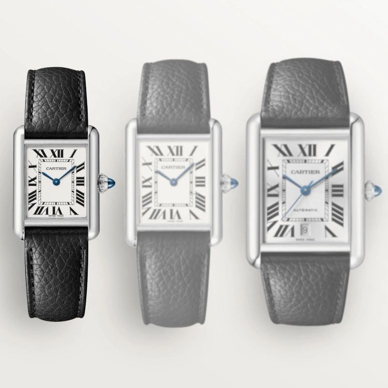 Cartier,Tank 29.50x22mm,29.50x22mm,Stainless Steel,Silver,Quartz,Sapphire,Crystal Glass,Square,WSTA0135