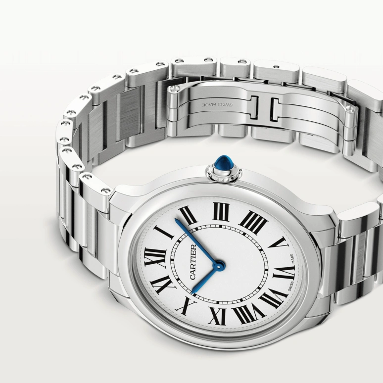 Cartier,Ronde de Cartier 36mm,36mm,Stainless Steel,Silver,Quartz,Sapphire,Crystal Glass,Round,WSRN0034