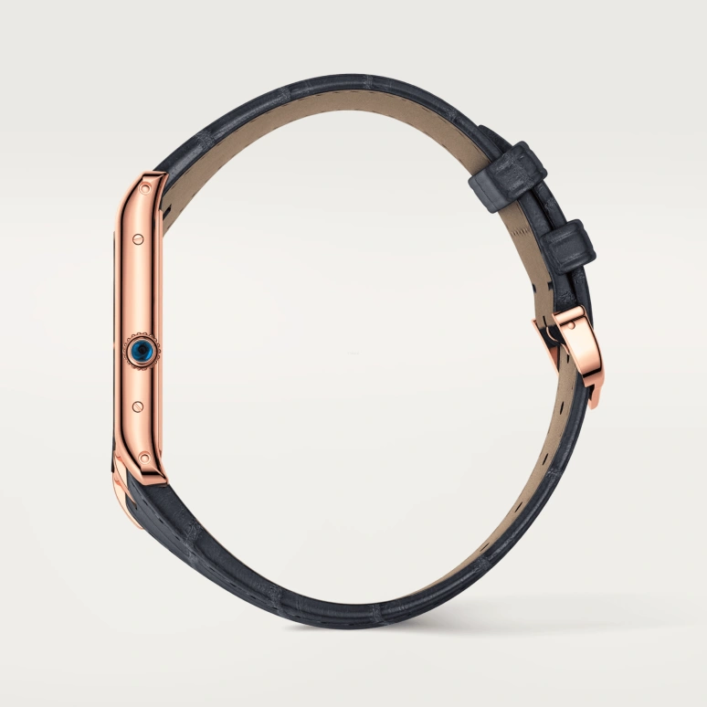 Cartier,Tank 47.15x26.10mm,47.15x26.10mm,Rose Gold,Grey,Handwound,38hours,In-house Caliber,WGTA0043