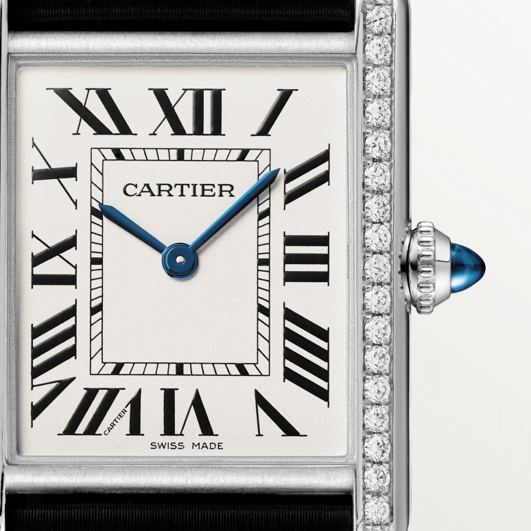 Cartier,Tank 33.70x25.50mm,33.70x25.50mm,Stainless Steel,Silver,Quartz,Sapphire,Crystal Glass,Square,W4TA0017