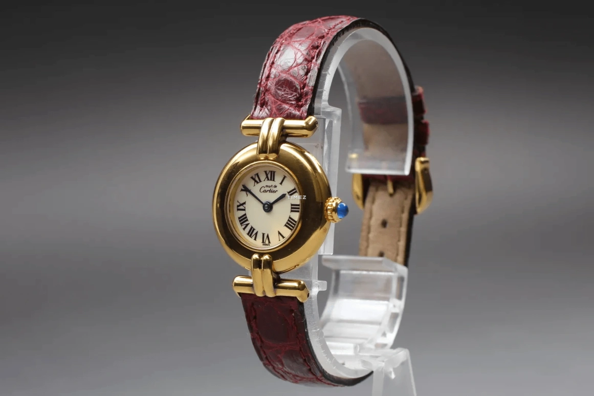 Cartier,Other 23.80mm,23.80mm,Yellow Gold,White,Quartz,Sapphire,Round,590002