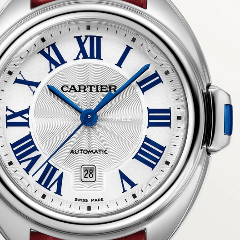 Cartier,Clé de Cartier 31mm,31mm,Stainless Steel,Silver,Automatic,Day,42hours,WSCL0016