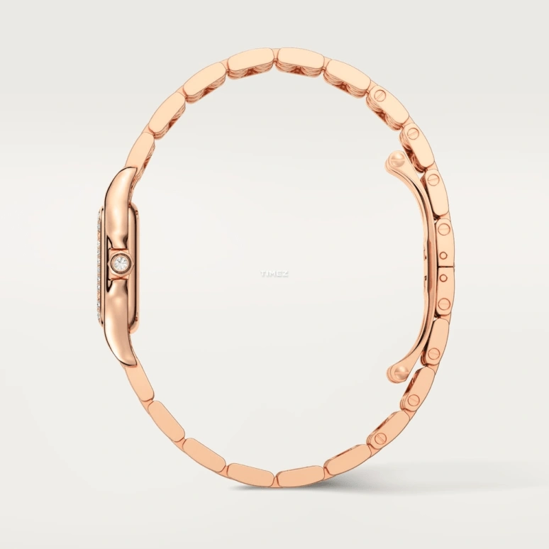 Cartier,Panthère de Cartier 22x30mm,22x30mm,Rose Gold,Purple Red,Gradient,Brown,Quartz,Sapphire,Crystal Glass,Square,WJPN0035