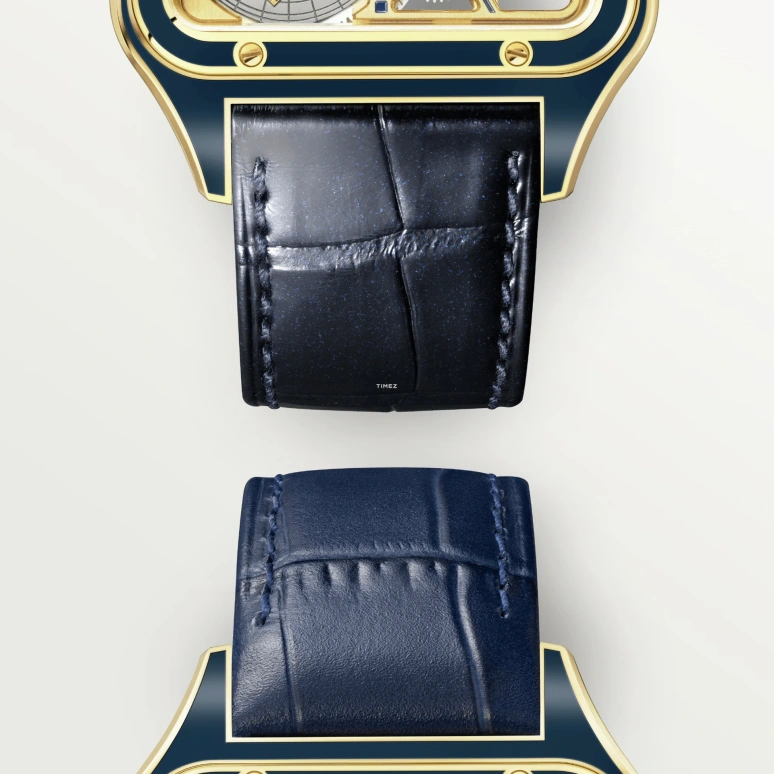 Cartier,Santos de Cartier 31.40x43.50mm,31.40x43.50mm,Yellow Gold,Gold,Automatic,44hours,In-house Caliber,WHSA0031
