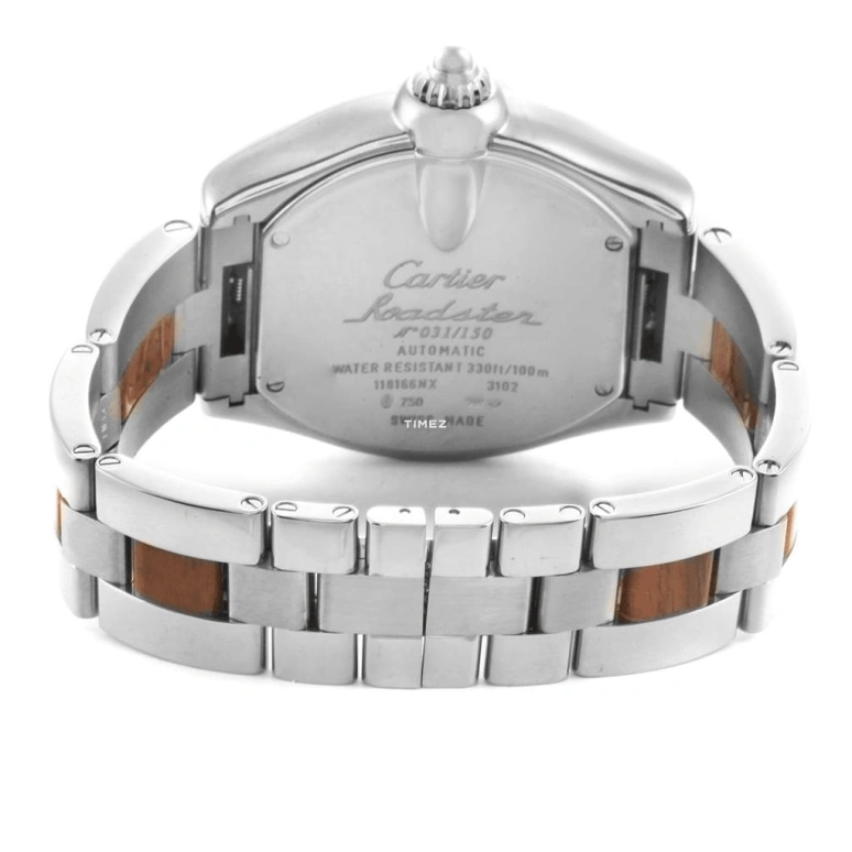 Cartier,Drive de Cartier 48x43mm,48x43mm,White Gold,Coffee,Brown,Handwound,Day,Sapphire,Crystal Glass,W6206000