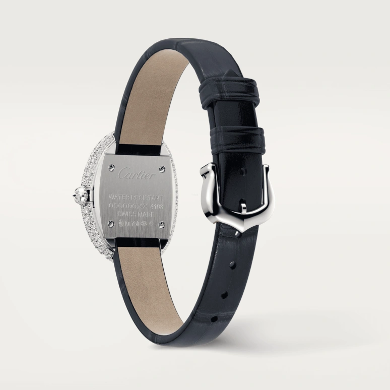Cartier,Baignoire 32x26mm,32x26mm,White Gold,Silver,Quartz,Sapphire,Crystal Glass,Oval,WJBA0015