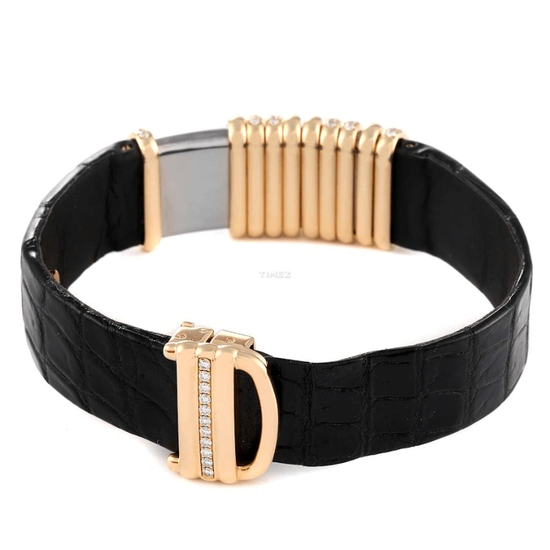 Cartier,Other 39x18mm,39x18mm,Yellow Gold,Titanium,Silver,Quartz,Sapphire,Crystal Glass,Rectangular,WT000150