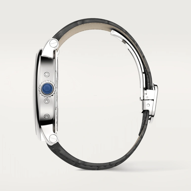 Cartier,Rotonde de Cartier 45mm,45mm,Platinum,Silver,Automatic,Perpetual Calendar,Month,Date,Day,50hours,In-house Caliber,W1556251