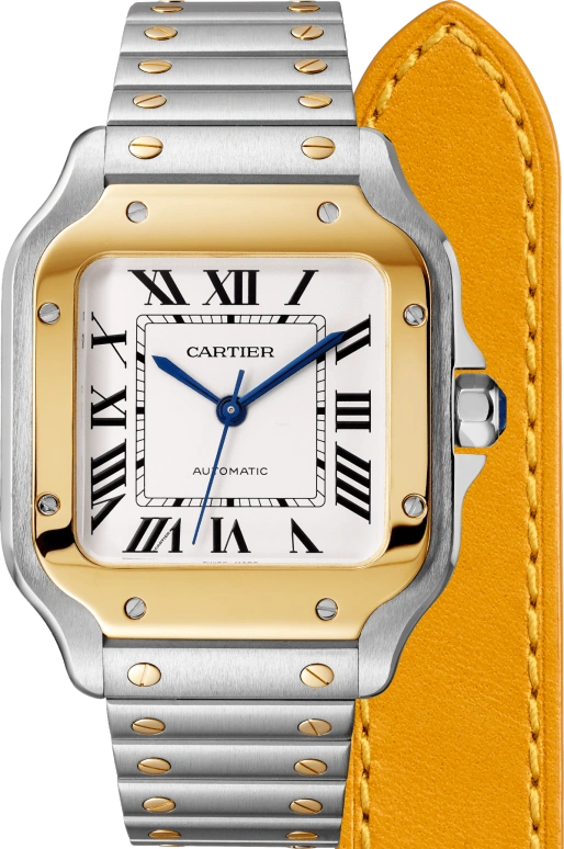 Cartier,Santos de Cartier 35.10mm,35.10mm,Stainless Steel,Silver White,Automatic,42hours,In-house Caliber,W2SA0016