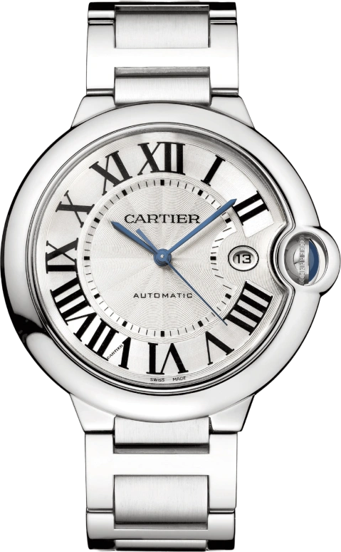 Cartier,Ballon Bleu de Cartier 42mm,42mm,Stainless Steel,Silver,Automatic,Day,42hours,WSBB0049