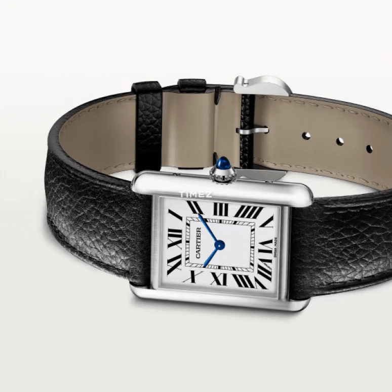 Cartier,Tank 33.70x25.50mm,33.70x25.50mm,Stainless Steel,Silver,Eco-Drive,Sapphire,Crystal Glass,Square,WSTA0120