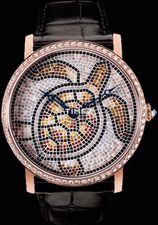 Cartier,Rotonde de Cartier 42mm,42mm,Rose Gold,Rose,Handwound,In-house Caliber,Sapphire,Crystal Glass,HPI00549