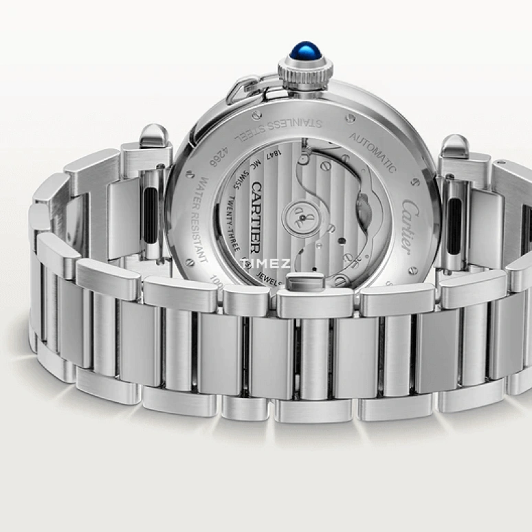 Cartier,Pasha de Cartier 41mm,41mm,Stainless Steel,Olive Green,Automatic,Day,42hours,WSPA0045