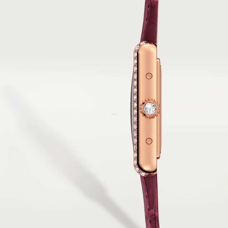 Cartier,Tank 29.50x22mm,29.50x22mm,Rose Gold,Silver,Handwound,38hours,In-house Caliber,WJTA0037