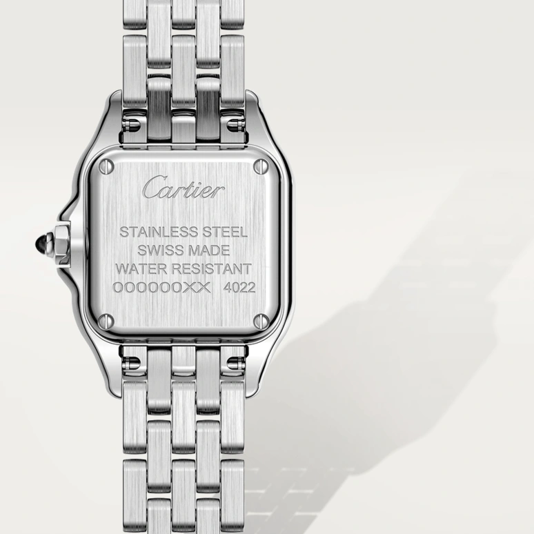 Cartier,Panthère de Cartier 23x30mm,23x30mm,Stainless Steel,Silver,Quartz,Sapphire,Crystal Glass,Square,WSPN0006