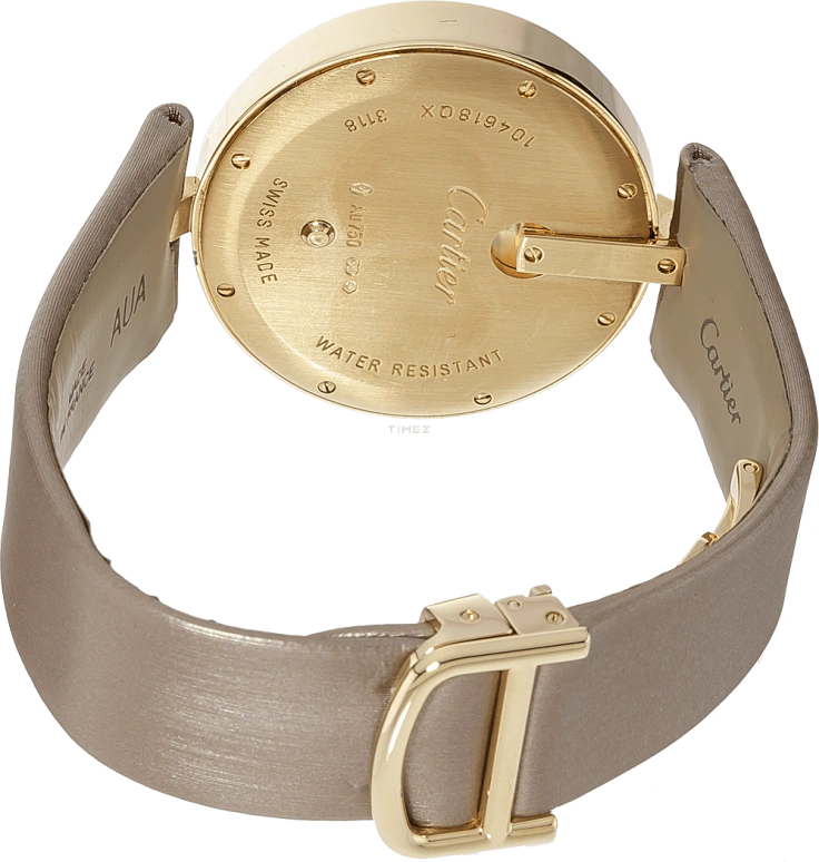 Cartier,Captive de Cartier 35mm,35mm,Yellow Gold,Silver,Quartz,In-house Caliber,Sapphire,Crystal Glass,WG600010