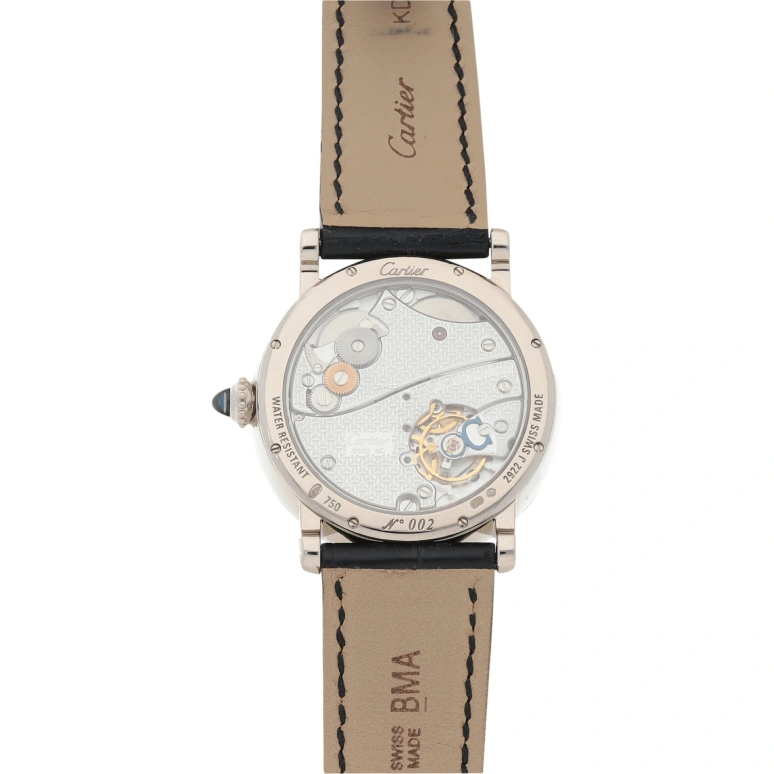 Cartier,Rotonde de Cartier 35mm,35mm,White Gold,Silver,Handwound,Big Date,In-house Caliber,W1552851