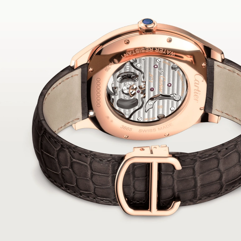 Cartier,Drive de Cartier 41mm,41mm,Pink Gold,Silver,Handwound,Tourbillon,50hours,W4100013