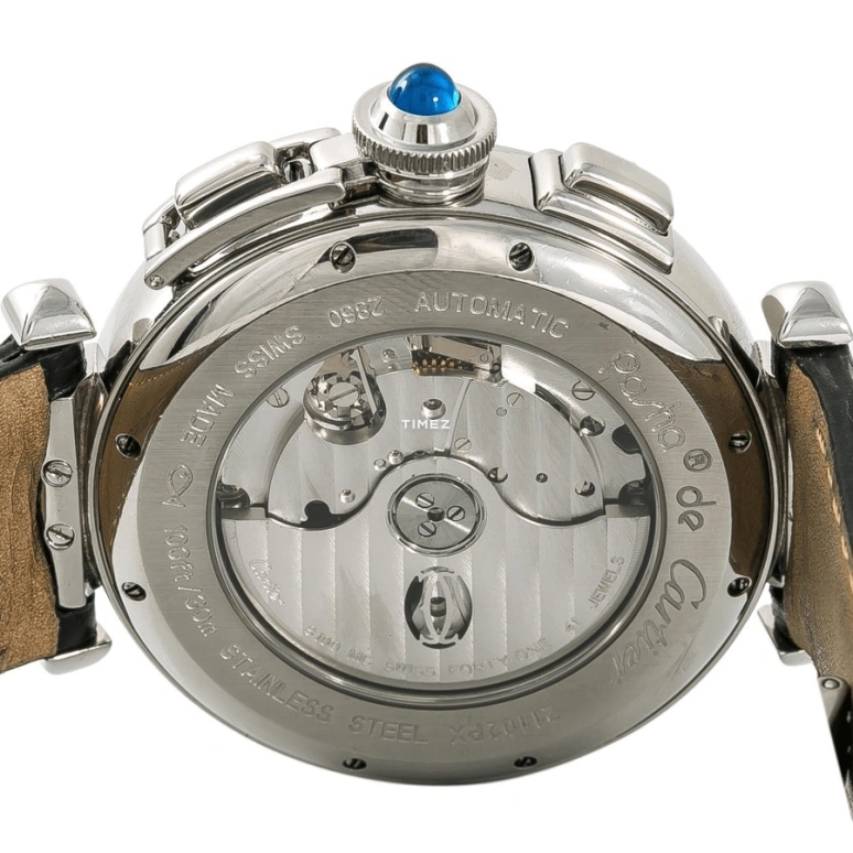 Cartier,Pasha de Cartier 42mm,42mm,Stainless Steel,Silver,Quartz,Chronograph,Day,W3108555