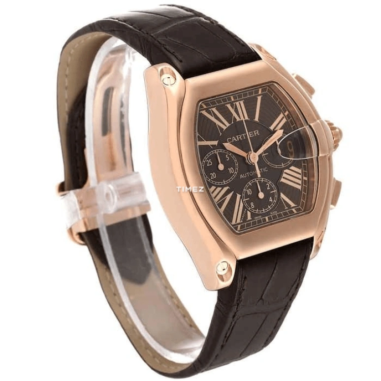 Cartier,Drive de Cartier 47x43mm,47x43mm,Rose Gold,Coffee,Brown,Automatic,Chronograph,Day,W62042Y5