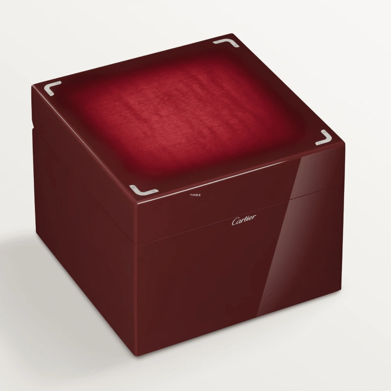 Cartier,Santos de Cartier 43.50x31.40mm,43.50x31.40mm,Platinum,Red,Handwound,Sapphire,Crystal Glass,Square,WGSA0102