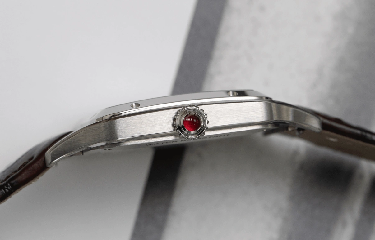 Cartier,Santos de Cartier 31.50x43.50mm,31.50x43.50mm,Platinum,Wine Red,Handwound,Sapphire,Crystal Glass,Square,WGSA0089