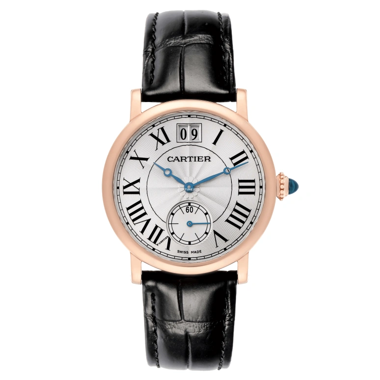 Cartier,Ronde de Cartier 35mm,35mm,Rose Gold,Silver,Handwound,Big Date,In-house Caliber,W1552751