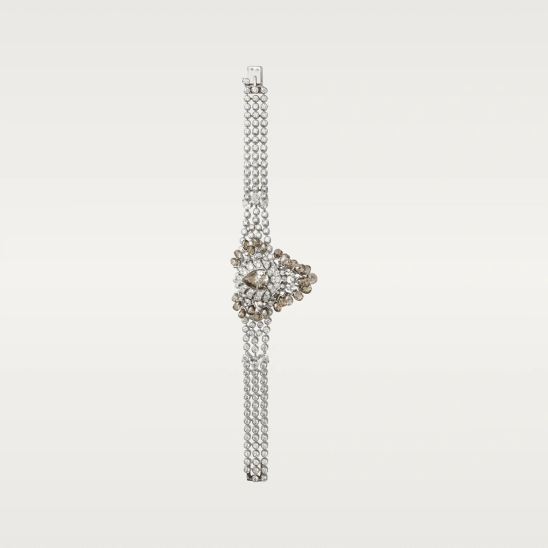 Cartier,High Jewelry Watches ,White Gold,Silver,Quartz,In-house Caliber,Sapphire,Crystal Glass,HPI00570
