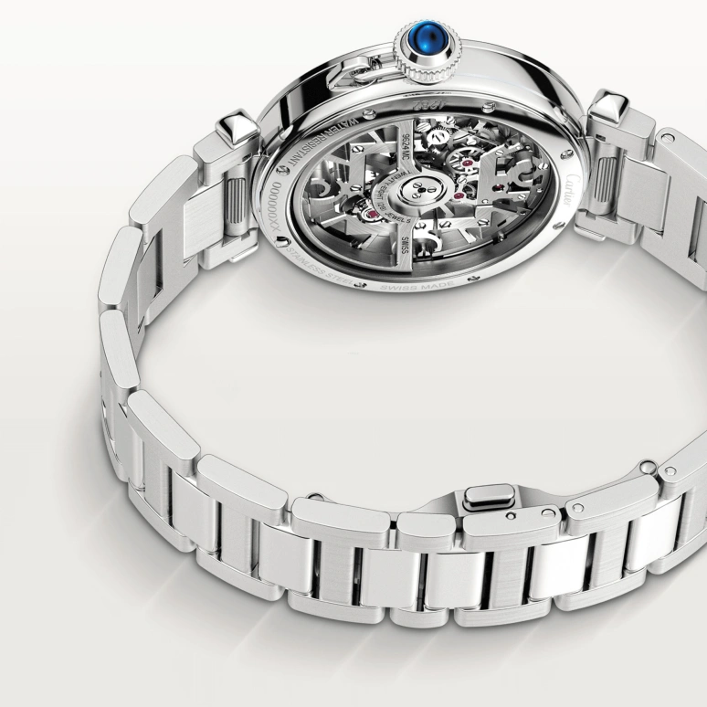 Cartier,Pasha de Cartier 41mm,41mm,Stainless Steel,Silver,Grey,Automatic,48hours,In-house Caliber,WHPA0007