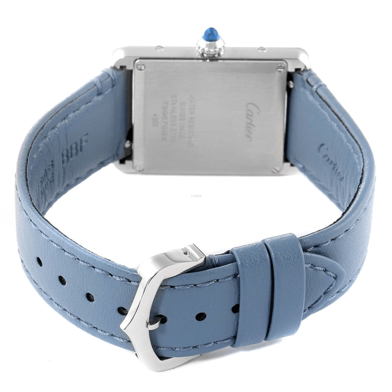 Cartier,Tank 33.70x25.50mm,33.70x25.50mm,Stainless Steel,Silver,Quartz,Sapphire,Crystal Glass,Square,WSTA0062