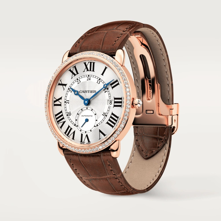 Cartier,Ronde de Cartier 40mm,40mm,Rose Gold,Silver,Automatic,Day,48hours,WR007017