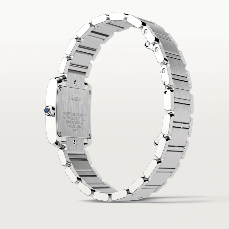 Cartier,Tank 25x20mm,25x20mm,Stainless Steel,Silver,Quartz,Sapphire,Crystal Glass,Square,W4TA0008