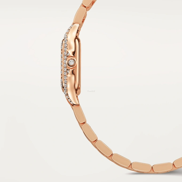 Cartier,Panthère de Cartier 25x20mm,25x20mm,Rose Gold,Silver,Quartz,Sapphire,Square,WJPN0068