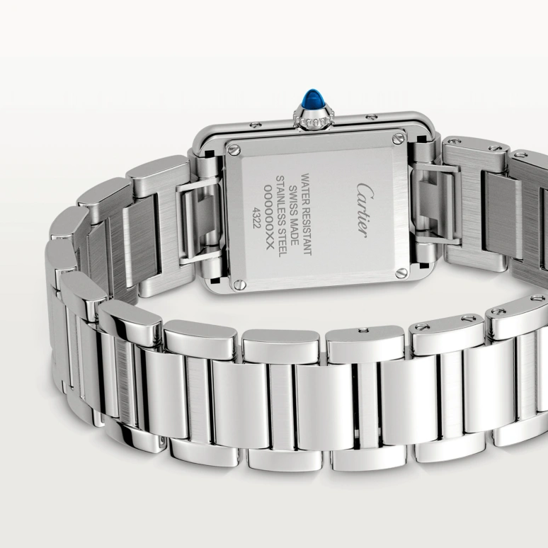 Cartier,Tank 29.50x22mm,29.50x22mm,Stainless Steel,Silver,Quartz,Sapphire,Crystal Glass,Square,WSTA0051