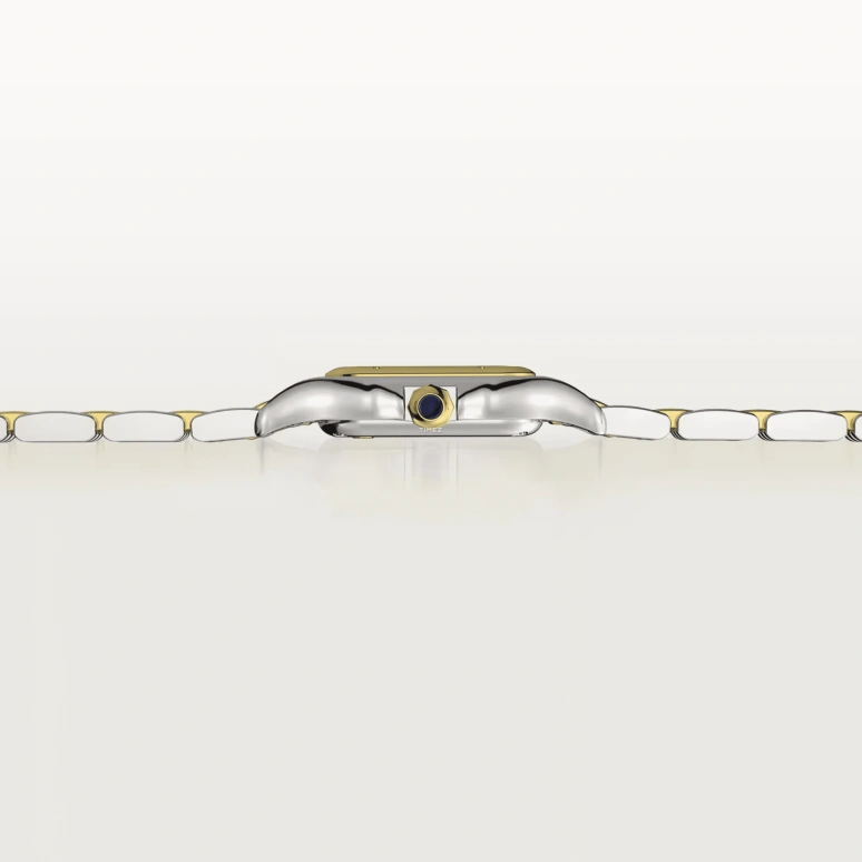 Cartier,Panthère de Cartier 23x30mm,23x30mm,Yellow Gold,Stainless Steel,White,Quartz,Sapphire,Crystal Glass,Square,W2PN0013