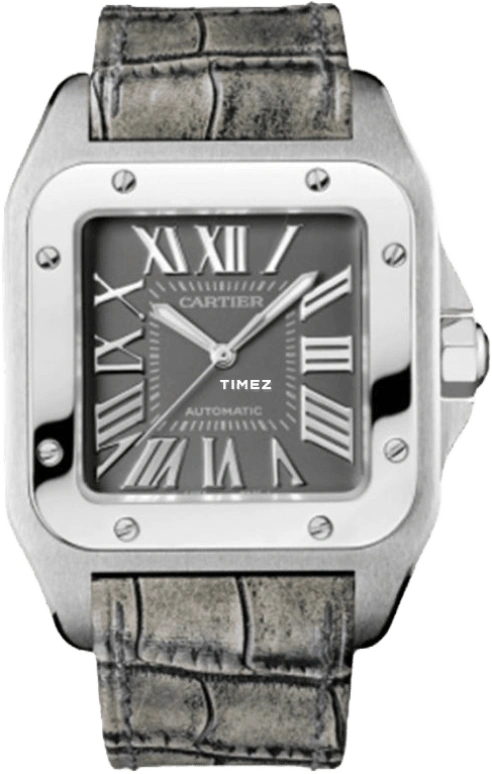Cartier,Santos de Cartier 51.10x41.30mm,51.10x41.30mm,Stainless Steel,Grey,Automatic,42hours,In-house Caliber,W20134X8