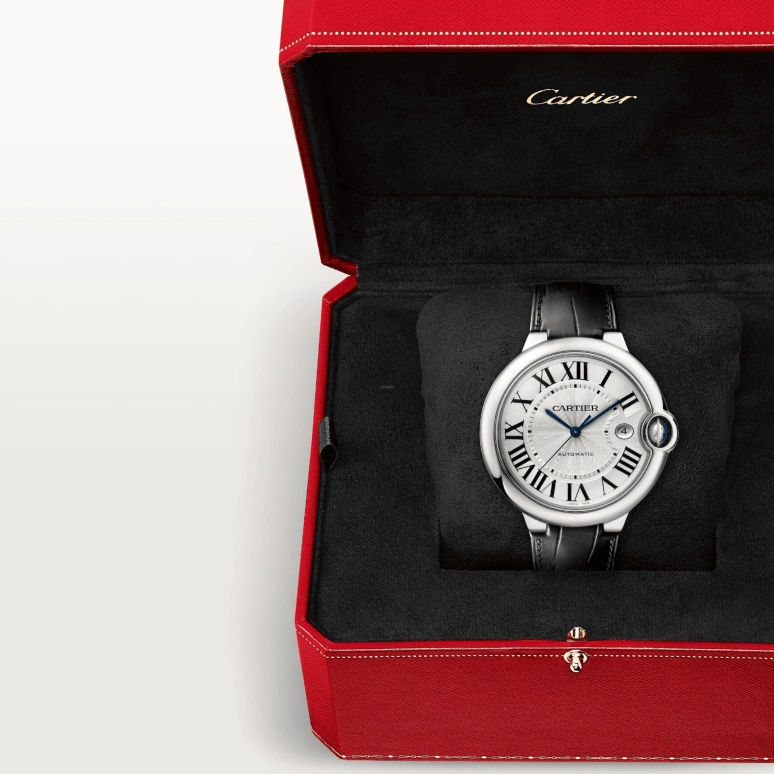 Cartier,Ballon Bleu de Cartier 42mm,42mm,Stainless Steel,Silver,Automatic,Day,42hours,WSBB0026