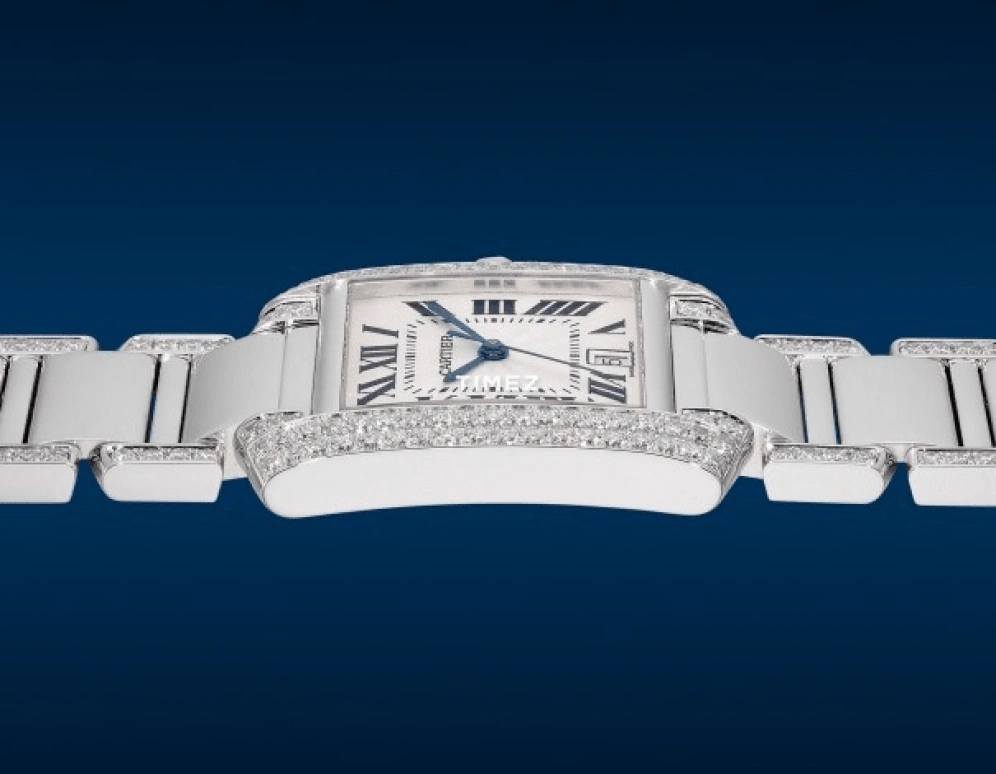 Cartier,Tank 28x32.50mm,28x32.50mm,White Gold,Silver,Automatic,Day,In-house Caliber,WE1003SF