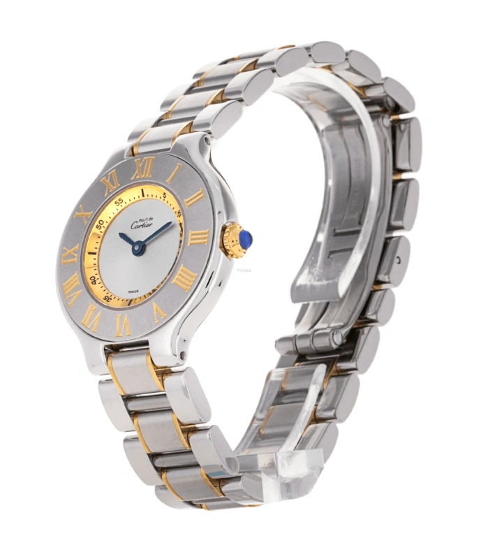 Cartier,21 Chronoscaph 28mm,28mm,Stainless Steel,Grey,Quartz,Sapphire,Crystal Glass,Round,W10073R6