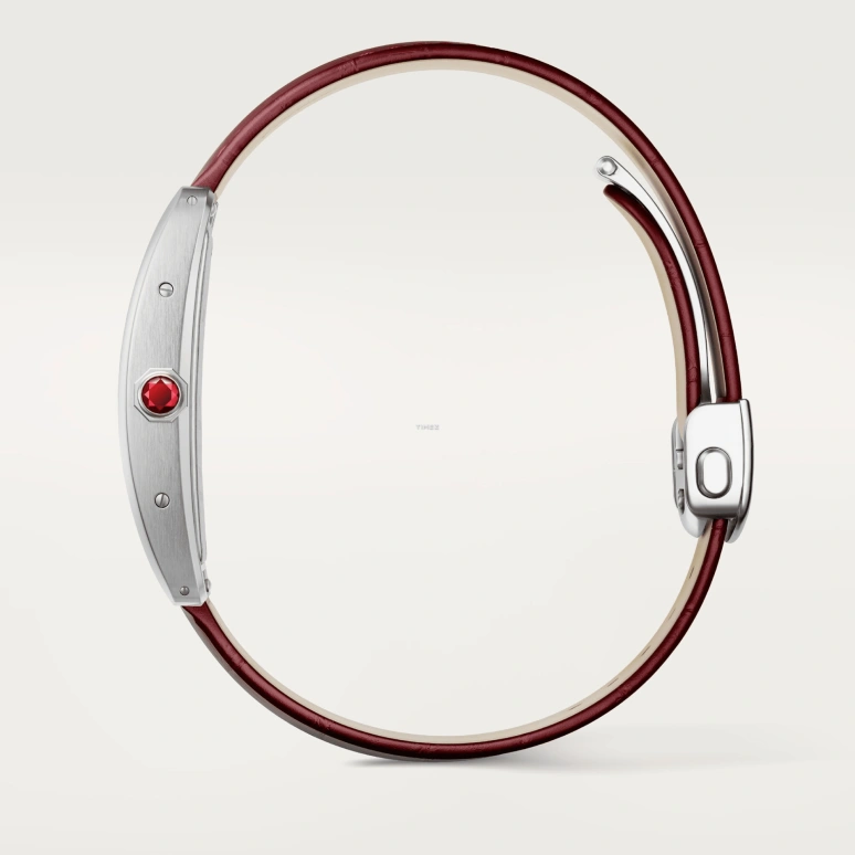 Cartier,Tank 44.40x24.40mm,44.40x24.40mm,Platinum,Salmon,Automatic,Sapphire,Crystal Glass,Square,WGTA0297