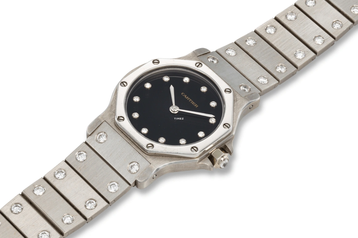 Cartier,Other 30mm,30mm,Platinum,Black,Automatic,Other,Silver,2965