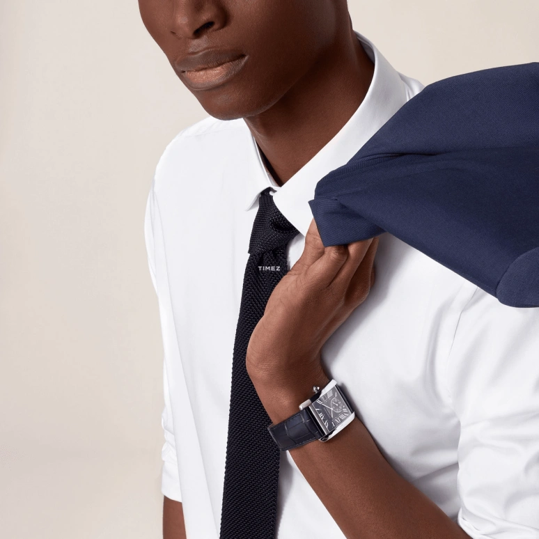 Cartier,Tank 34.30x43.92mm,34.30x43.92mm,Stainless Steel,Blue,Automatic,Day,48hours,WSTA0010