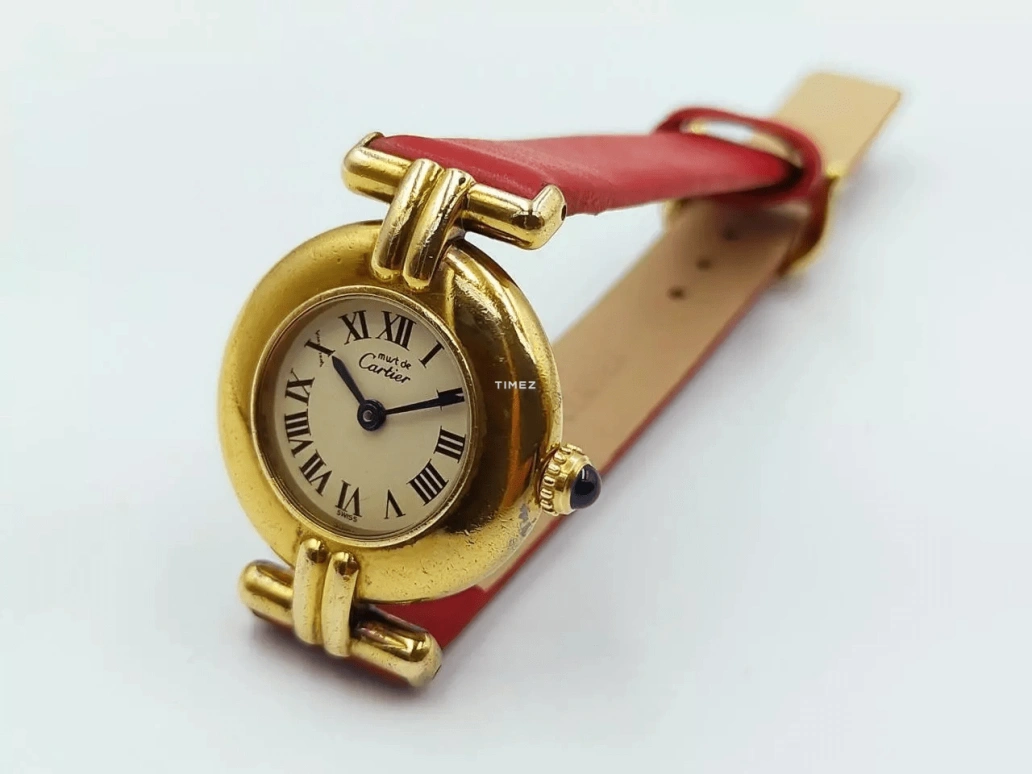 Cartier,Other 23.80mm,23.80mm,Yellow Gold,White,Quartz,Sapphire,Round,590002