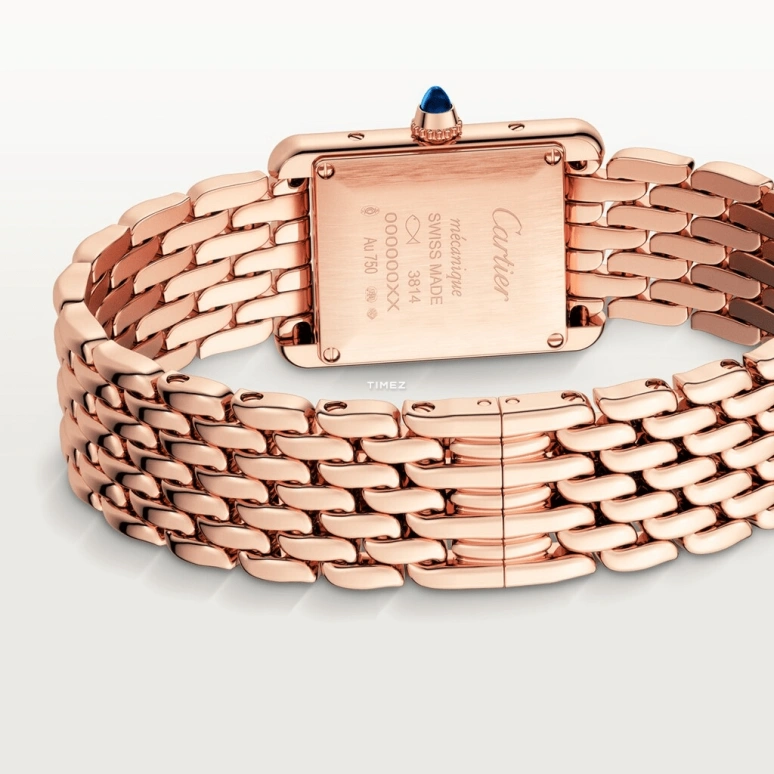 Cartier,Tank 29.50x22mm,29.50x22mm,Rose Gold,Silver,Handwound,38hours,In-house Caliber,WGTA0023