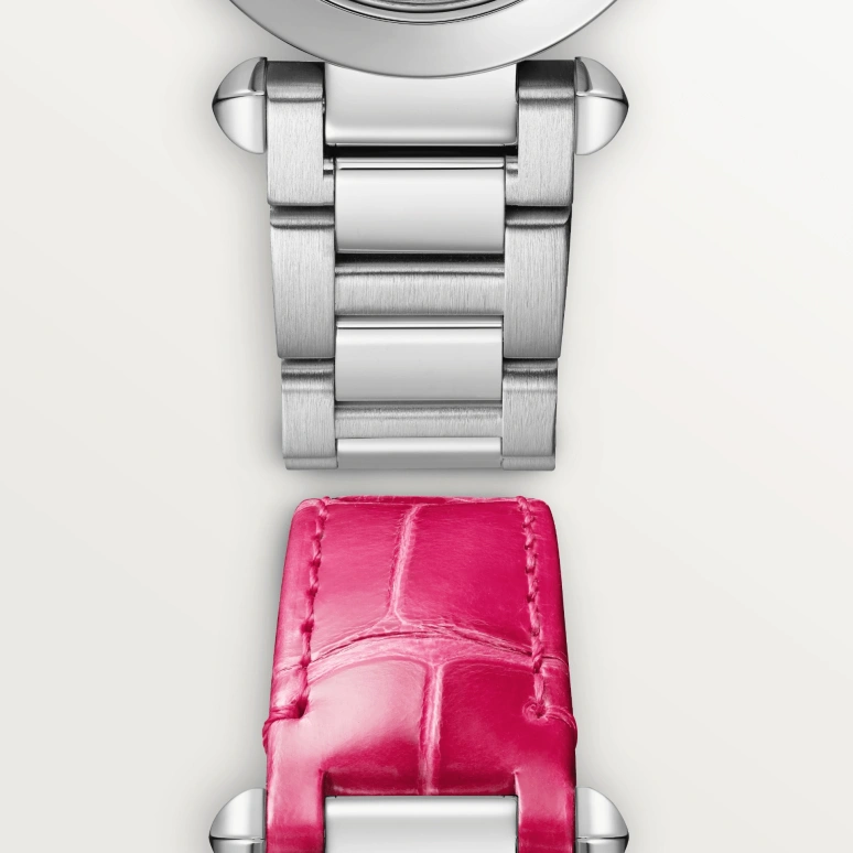 Cartier,Pasha de Cartier 30mm,30mm,Stainless Steel,Silver,Quartz,Sapphire,Crystal Glass,Round,WSPA0021