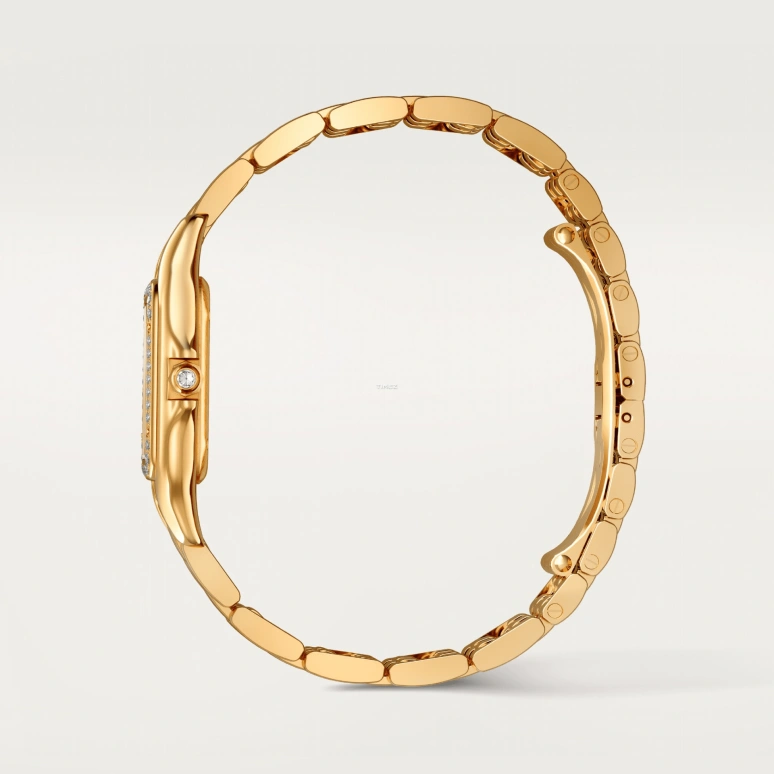 Cartier,Panthère de Cartier 30.30x22mm,30.30x22mm,Yellow Gold,Silver,Quartz,Glass,Square,WJPN0094