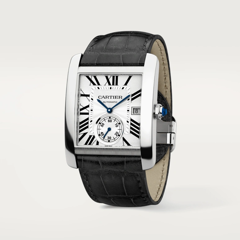 Cartier,Tank 34.30mm,34.30mm,Stainless Steel,Silver,Automatic,Day,48hours,W5330003