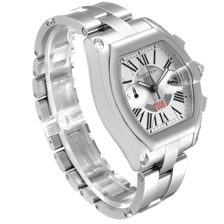 Cartier,Drive de Cartier 49x43mm,49x43mm,Stainless Steel,Silver,Automatic,Day,Sapphire,Crystal Glass,W62044X6
